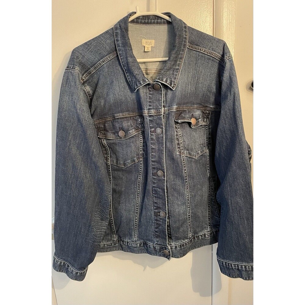 Ana Trucker Jacket Women 4XL Blue Denim